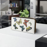 Women's Wallet Butterfly Printed Leather Clutch Wallets Female Large Capacity Zipper Purse Card Holder Bag Fashion Money Pocket