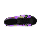 Butterflies Women's High-top Sneakers Purple