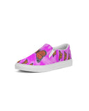 Pink tie dye Women's Slip-On Canvas Shoe