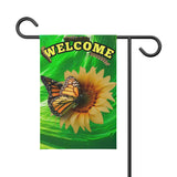 Monarch and Sunflower Garden Banner
