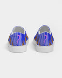 Blue tie dye Women's Slip-On Canvas Shoe