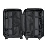 Sunflower and Monarchs Black Cabin Suitcase