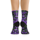 Black Swallowtail and Asters DTG Socks - Inspired Passion Productions