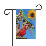Monarch and Cardinal Garden Banner