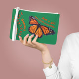 Green of Monarch Butterfly Clutch Bag FREE SHIPPING