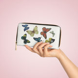 Women's Wallet Butterfly Printed Leather Clutch Wallets Female Large Capacity Zipper Purse Card Holder Bag Fashion Money Pocket