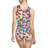 Monarch Butterfly Life Cycle and Color Women's Classic One-Piece Swimsuit - Inspired Passion Productions