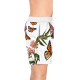 Monarchs and Milkweed Men's Mid-Length swim shorts