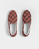 Small checker pattern Women's Slip-On Canvas Shoe