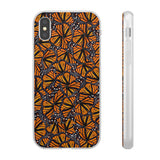 Monarch Butterfly Wings Flexi phone Cases, Iphone, Samsung