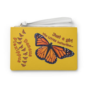 Yellow Monarch Butterfly Clutch Bag FREE SHIPPING