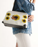 Sunflowers and Monarch Butterfly Shoulder Bag