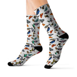 Monarch Holiday Butterfly Print Socks