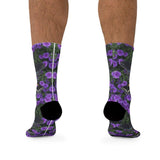 Black Swallowtail and Asters DTG Socks - Inspired Passion Productions