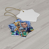 Joe Pa Print Ceramic Ornament