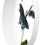Black Swallowtail Wall Clock
