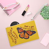 Yellow Monarch Butterfly Clutch Bag FREE SHIPPING