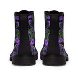 Black Swallowtail Butterfly Women's Canvas Boots