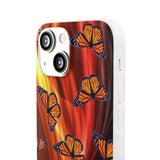 Hot Monarch Butterflies IPhone Flexi Cases