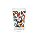 Butterflies Pint Glass, 16oz