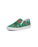 Green Tie Dye Women's Slip-On Canvas Shoe