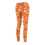 Orange Paw Scratch Navy Women's Casual Leggings FREE SHIPPING