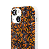 Monarch Butterfly Wings Flexi phone Cases, Iphone, Samsung