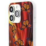 Hot Monarch Butterflies IPhone Flexi Cases