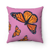 Monarch Butterfly Spun Polyester Square Pillow