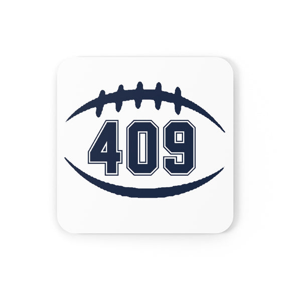 409 Football Corkwood Coaster Set FREE SHIPPING