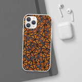 Monarch Butterfly Wings Flexi phone Cases, Iphone, Samsung