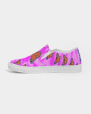 Pink tie dye Women's Slip-On Canvas Shoe