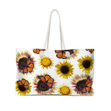 Sunflowers and Monarchs Weekender Bag