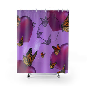 Monarch Valentine Shower Curtains