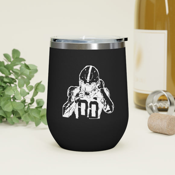 Football Player of 12oz Insulated Wine Tumbler FREE SHIPPING