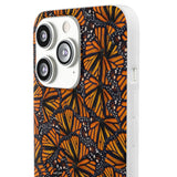 Monarch Butterfly Wings Flexi phone Cases, Iphone, Samsung