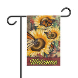 Sunflowers and Monarchs Garden Banner