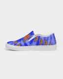 Blue tie dye Women's Slip-On Canvas Shoe