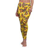 Monarch Butterfly Women's Casual Leggings (Yellow)