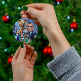 Joe Pa Print Ceramic Ornament