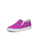 Tiger Swallowtail Checkers Women's Slip-On Canvas Shoe