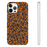 Monarch Butterfly Wings Flexi phone Cases, Iphone, Samsung