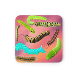 Caterpillars Corkwood Coaster Set