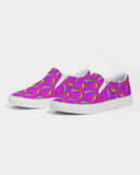 Tiger Swallowtail Checkers Women's Slip-On Canvas Shoe