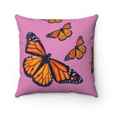 Monarch Butterfly Spun Polyester Square Pillow