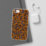 Monarch Butterfly Wings Flexi phone Cases, Iphone, Samsung