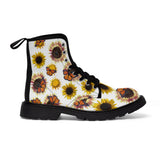 Sunflowers and Monarchs Women's Canvas Boots