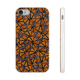 Monarch Butterfly Wings Flexi phone Cases, Iphone, Samsung