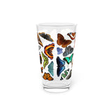 Butterflies Pint Glass, 16oz