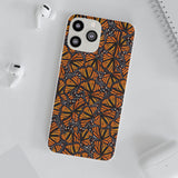 Monarch Butterfly Wings Flexi phone Cases, Iphone, Samsung